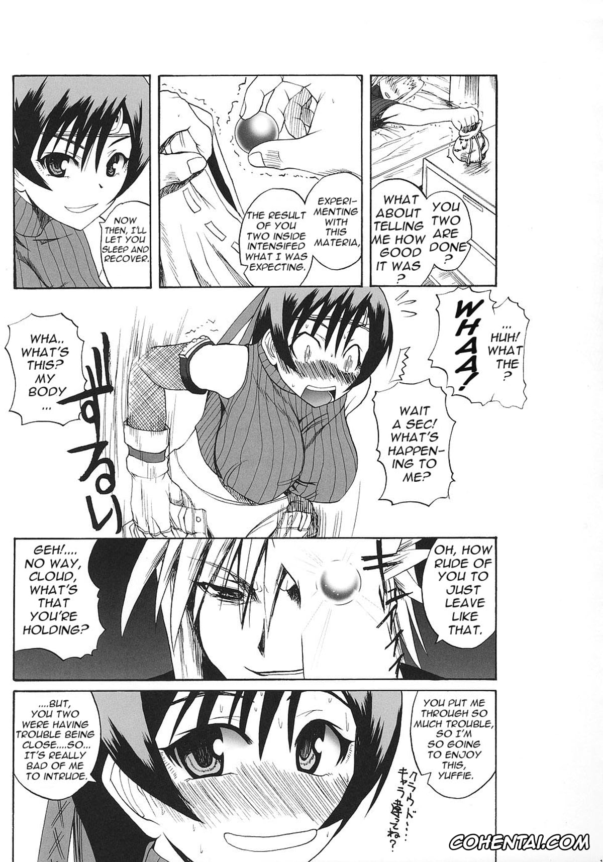 Final Fantasy xxx, Cloud Strife xxx, Tifa Lockhart xxx, Yuffie Kisaragi xxx, Tokuresen Tabobi (Final Fantasy VII), pagina 10