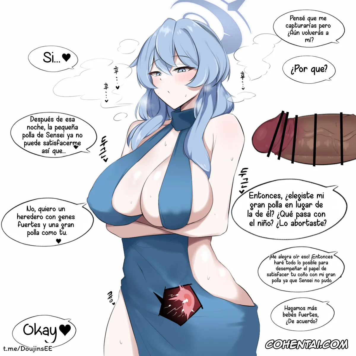 Blue Archive porno, Ako Amau porno, Vestido de noche Ako NTR (Blue Archive), pagina 20