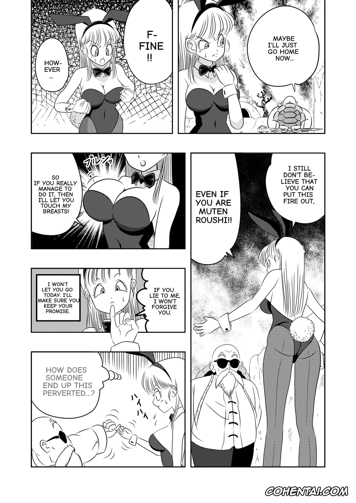 Dragon Ball hentai, Bulma Briefs hentai, Master Roshi hentai, Revenge on Frypan Mountain (Dragon Ball), pagina 9