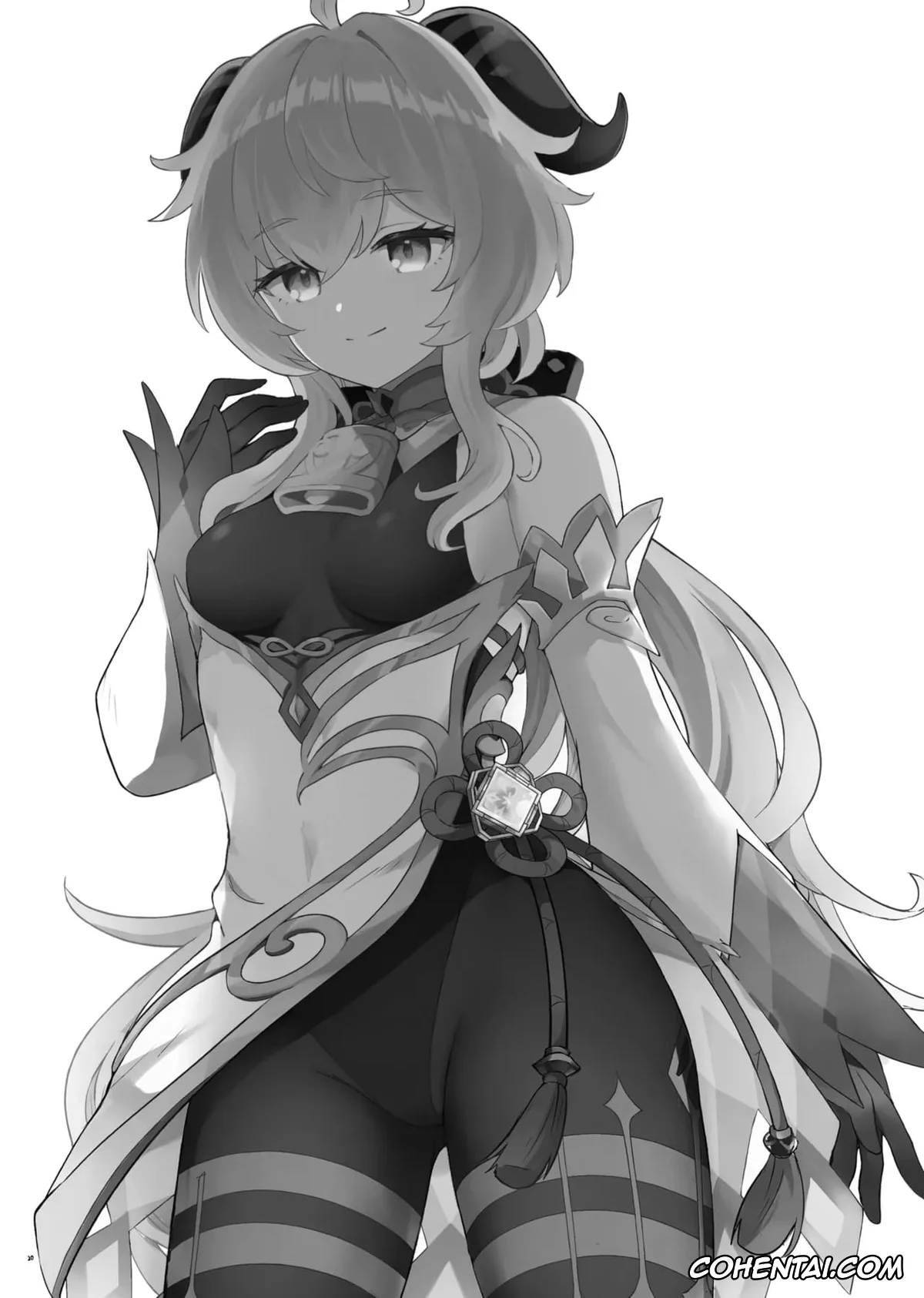 Genshin Impact hentai, Ganyu hentai, Ganyu-chan ga Shigoto to Seiyoku Shori o Otetsudai suru Hon. (Genshin Impact), pagina 21