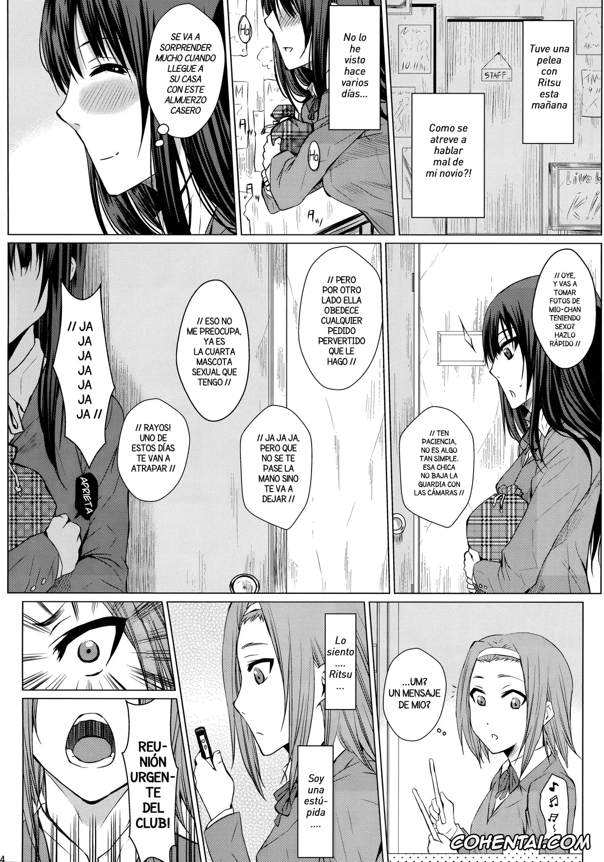 K-ON! porno, Mio Akiyama porno, Kakitare!! (K-ON!), pagina 14