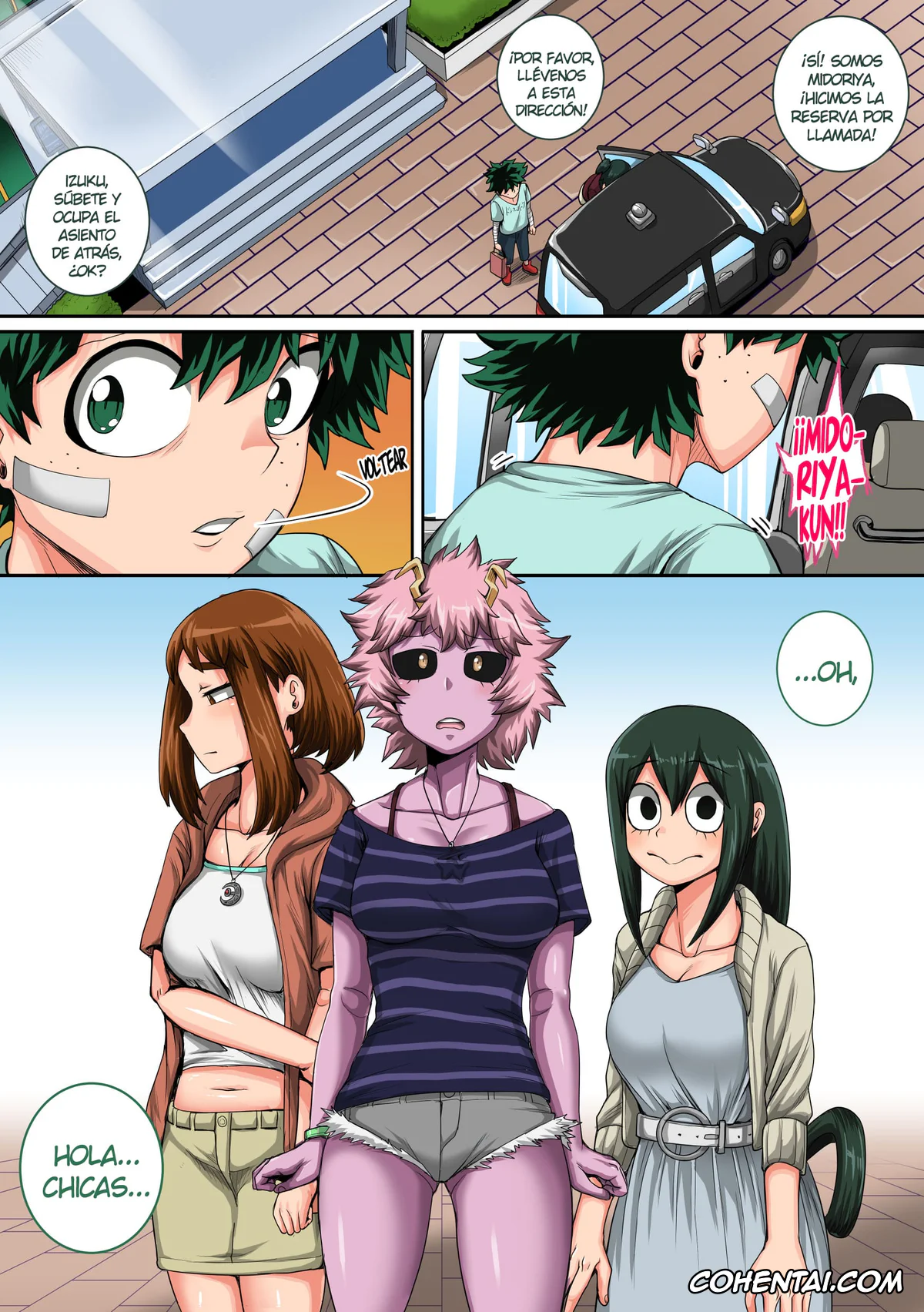 My Hero Academia | Boku No Hero Academia xxx, Izuku Midoriya xxx, Mina Ashido xxx, Ochako Uraraka xxx, Ryuko Tsuchikawa xxx, Tomoko Shiretoko | Ragdoll xxx, Tsuyu Asui xxx, Boku no Harem Academia Ch. 8: Kanojo-tachi no Kesshin (Zenpen) (Boku no Hero Academia), pagina 7