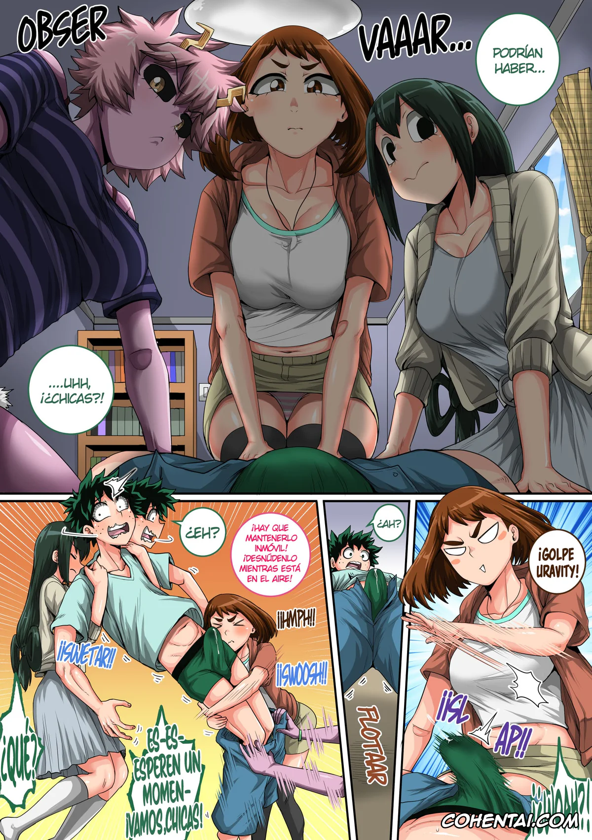 My Hero Academia | Boku No Hero Academia hentai, Izuku Midoriya hentai, Mina Ashido hentai, Ochako Uraraka hentai, Ryuko Tsuchikawa hentai, Tomoko Shiretoko | Ragdoll hentai, Tsuyu Asui hentai, Boku no Harem Academia Ch. 8: Kanojo-tachi no Kesshin (Zenpen) (Boku no Hero Academia), pagina 18