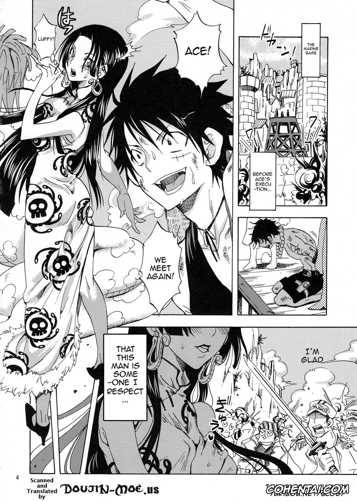 One Piece hentai, Boa Hancock hentai, Monkey D. Luffy hentai, Hebihime-sama Goranshin desu! 3 (ONE PIECE), pagina 3