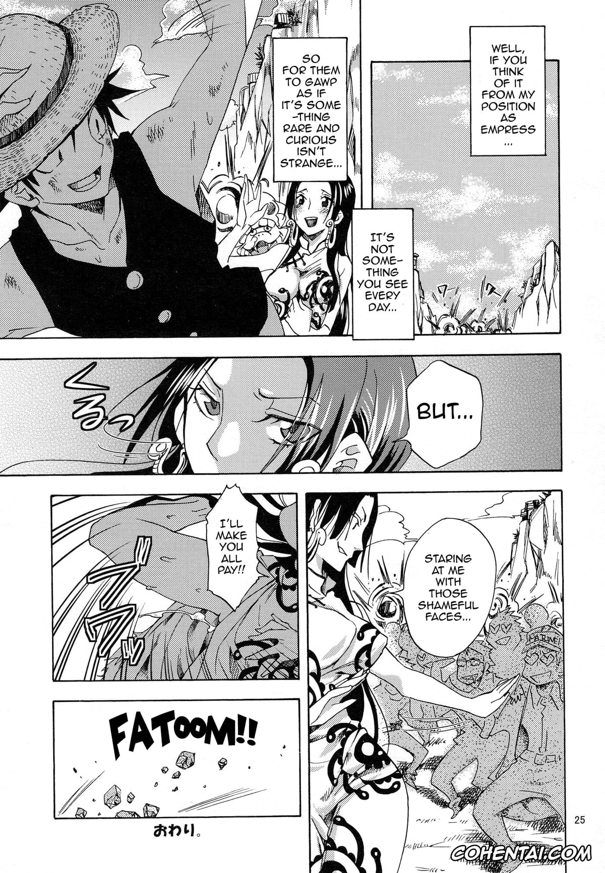 One Piece hentai, Boa Hancock hentai, Monkey D. Luffy hentai, Hebihime-sama Goranshin desu! 3 (ONE PIECE), pagina 24