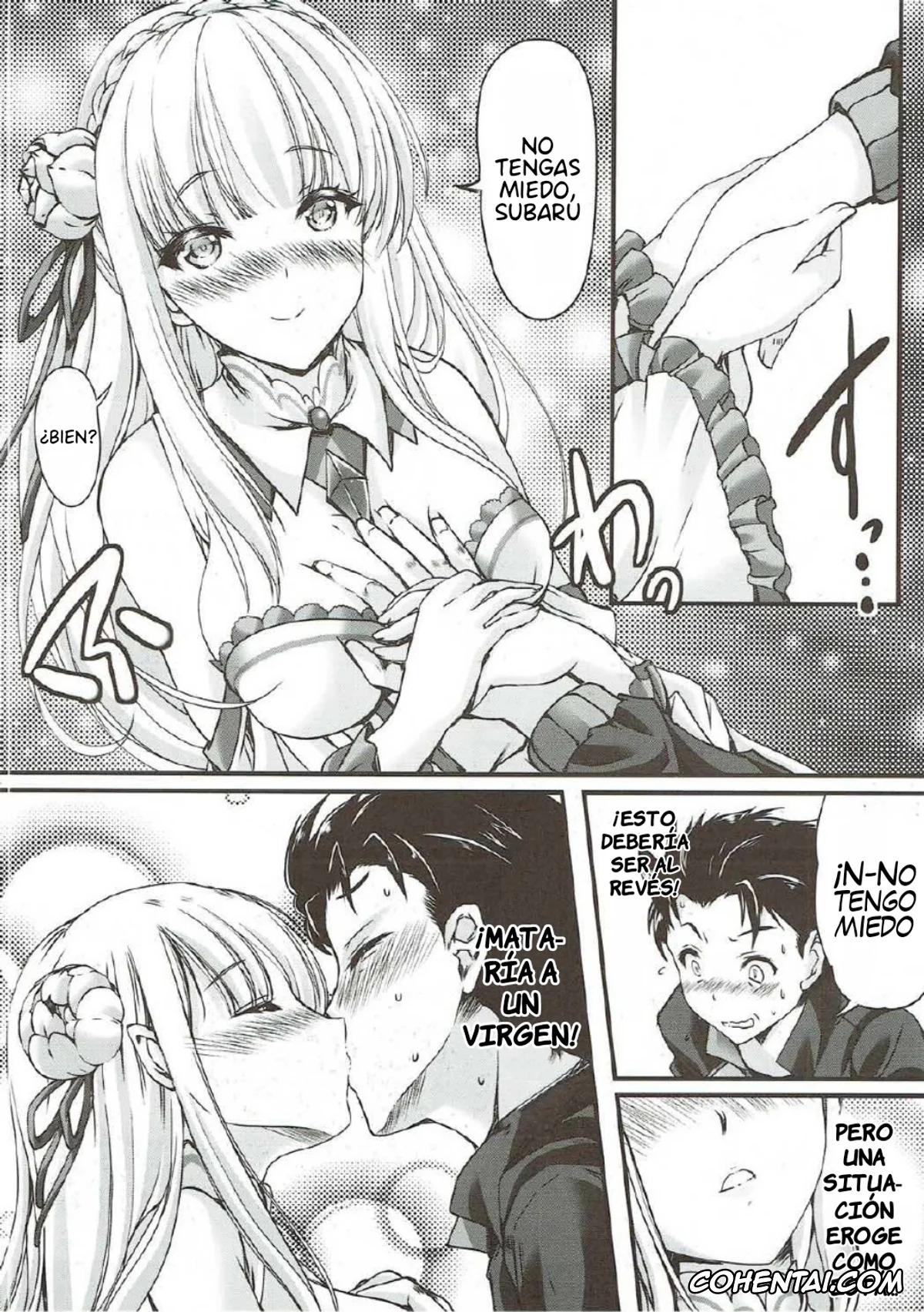 Re:Zero kara Hajimeru Isekai Seikatsu hentai, Emilia hentai, Rem hentai, Subaru Natsuki hentai, Re:Zero kara Hajimeru Happy End!? – Re:Happy ending from zero (Re:Zero kara Hajimeru Isekai Seikatsu), pagina 3