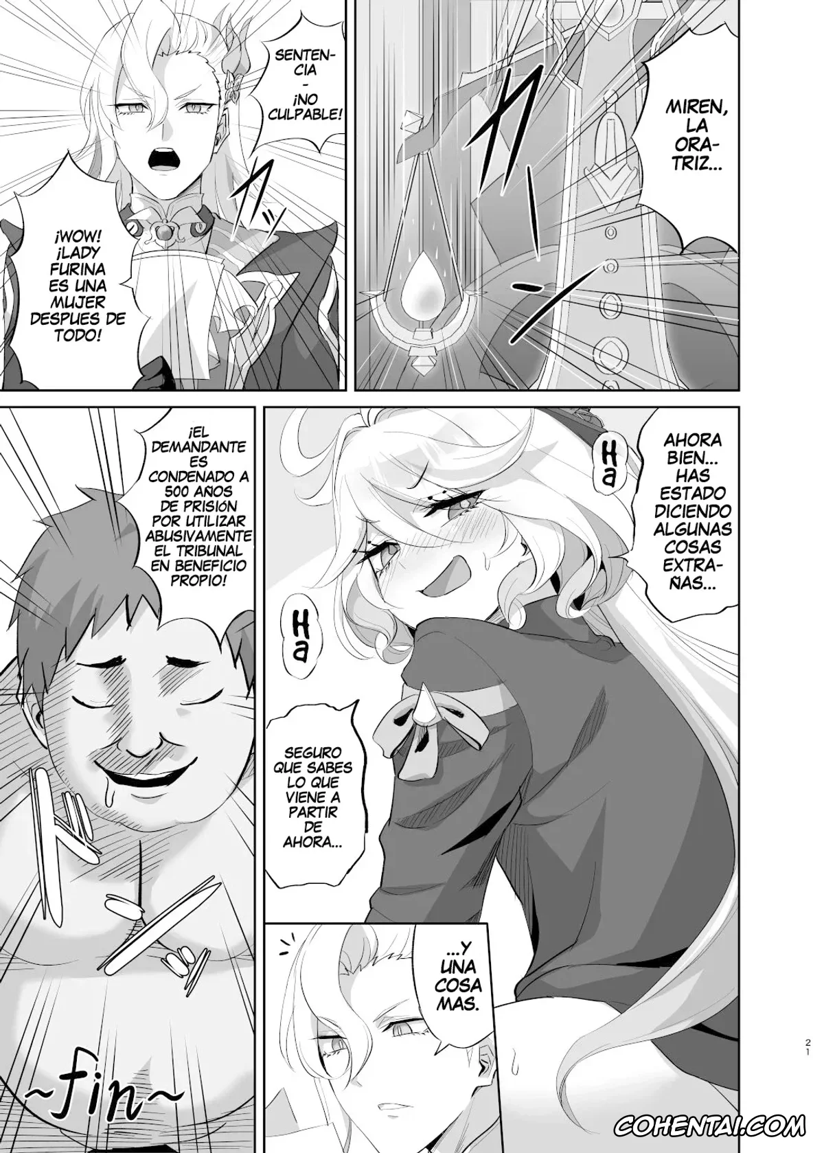 Genshin Impact porno, Focalors | Lady Furina porno, Boku wa Otokonoko ja Nai! ~Suijin Dansei Giwaku Saiban Gijiroku~ (Genshin Impact), pagina 20