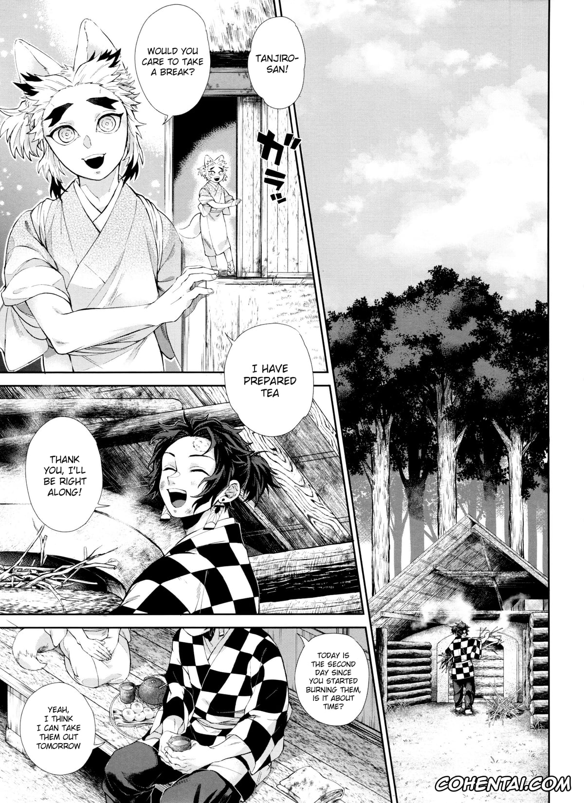 Kimetsu No Yaiba | Demon Slayer xxx, Senjuro Rengoku xxx, Tanjirou Kamado xxx, Kitsune Musubi Ni (Kimetsu no Yaiba), pagina 4