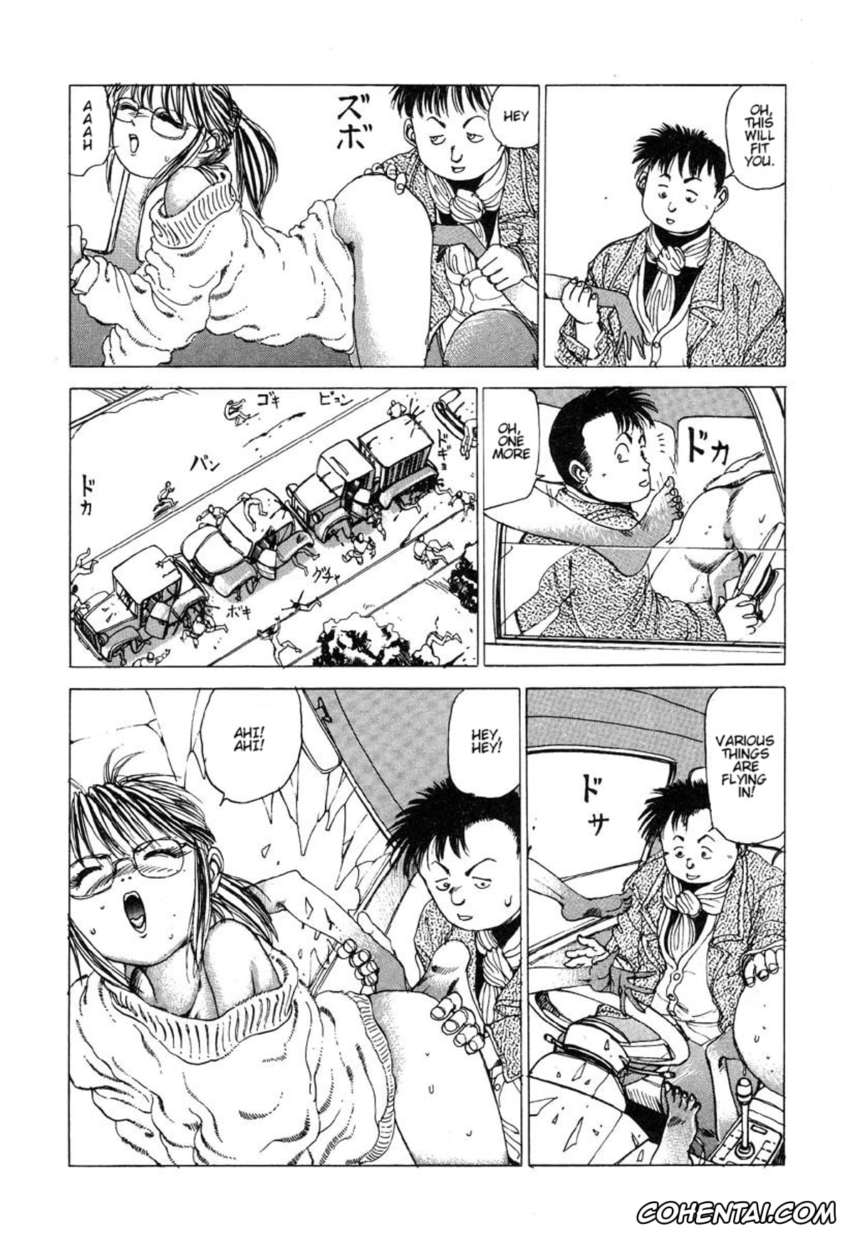 Original hentai, Douryoku Koujou no Koutsuu Dai Sensou (Dekoboko Nymphomania), pagina 9