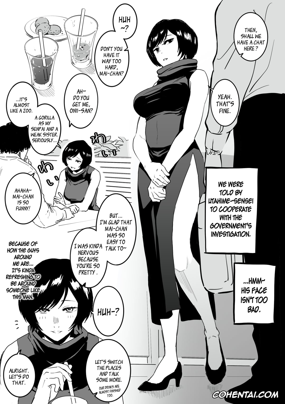 Jujutsu Kaisen xxx, Kasumi Miwa xxx, Mai Zenin xxx, Momo Nishimiya xxx, Utahime Iori xxx, Kyoto-kou to Futsuu no Ecchi (Jujutsu Kaisen), pagina 1