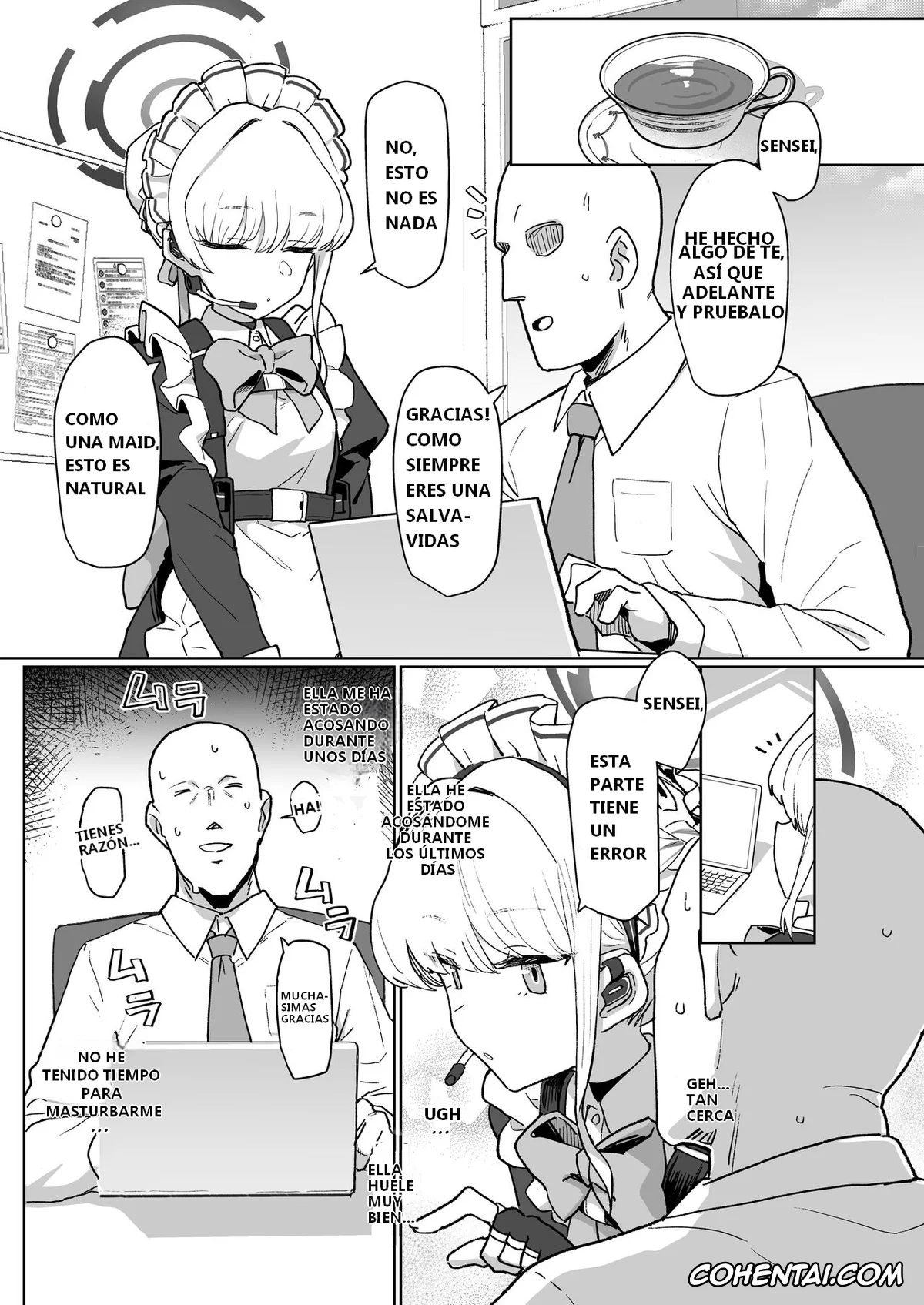 Blue Archive porno, Sensei porno, Toki Asuma porno, Dokidoki Toki★Meki Maid Kiss (Blue Archive), pagina 2