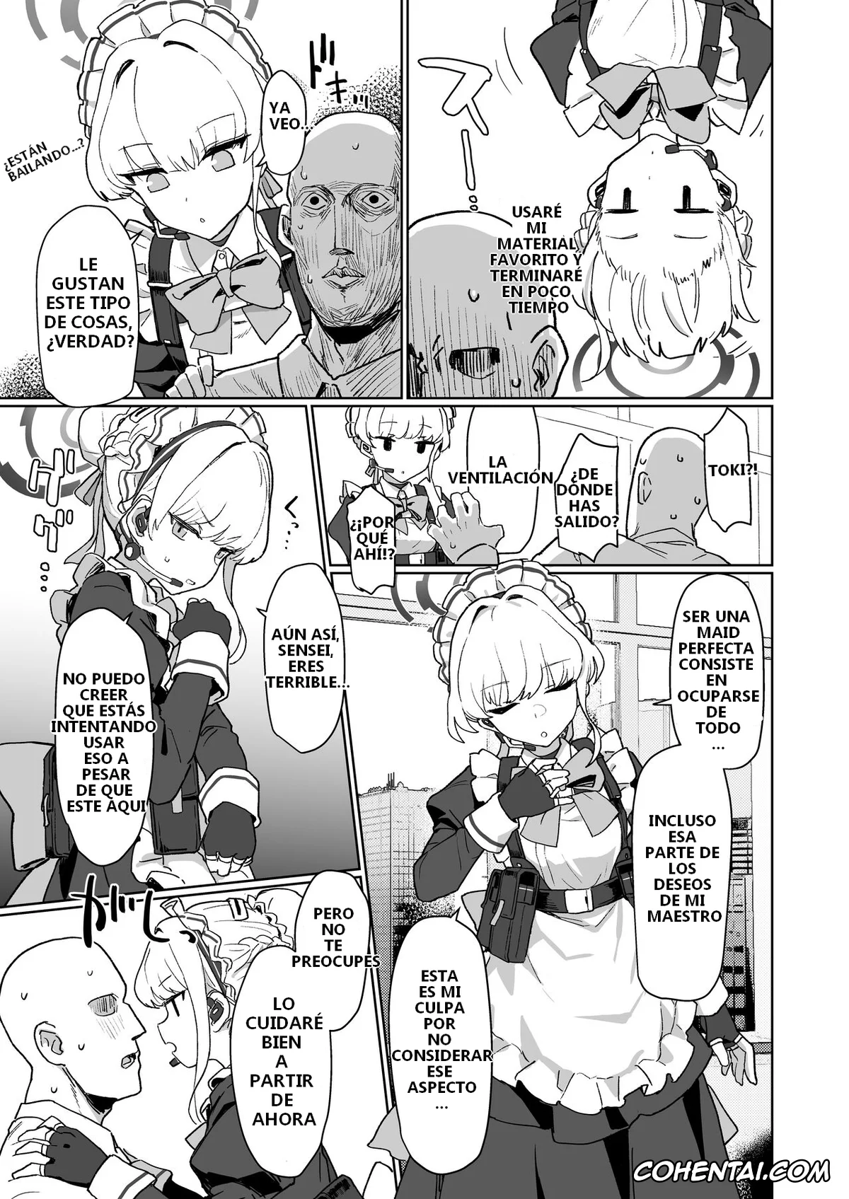 Blue Archive xxx, Sensei xxx, Toki Asuma xxx, Dokidoki Toki★Meki Maid Kiss (Blue Archive), pagina 4