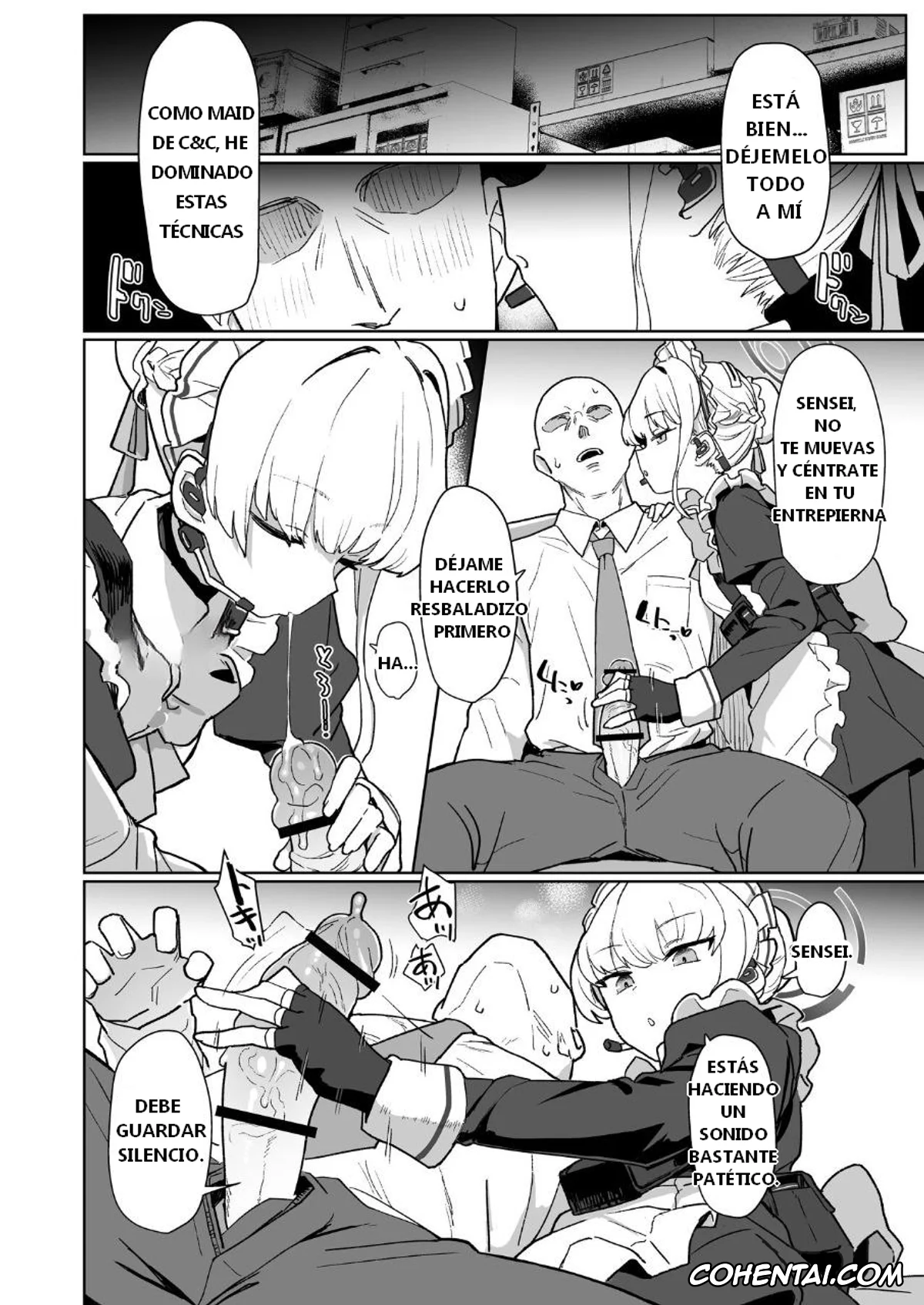 Blue Archive porno, Sensei porno, Toki Asuma porno, Dokidoki Toki★Meki Maid Kiss (Blue Archive), pagina 5