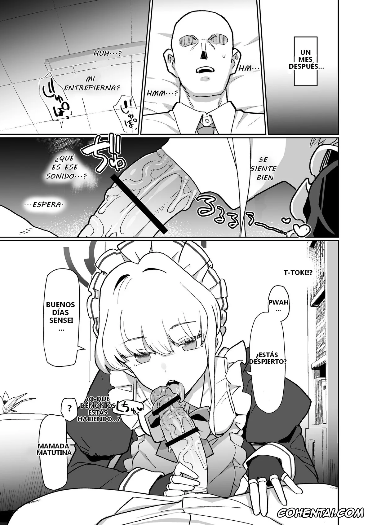 Blue Archive porno, Sensei porno, Toki Asuma porno, Dokidoki Toki★Meki Maid Kiss (Blue Archive), pagina 8