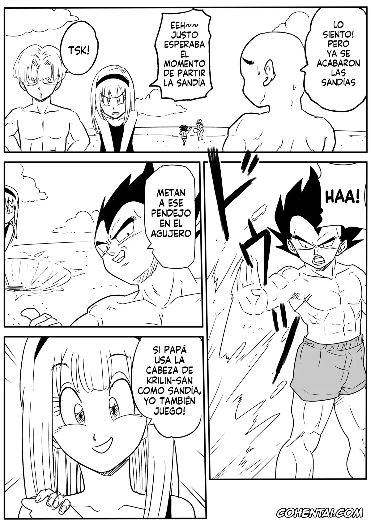 Dragon Ball Z hentai, Android 18 hentai, Bulma Briefs hentai, Krillin hentai, Vegeta hentai, Yamcha hentai, Kinpatsu NTR~Kyokon Mesu Ochi (Dragon Ball Z), pagina 3
