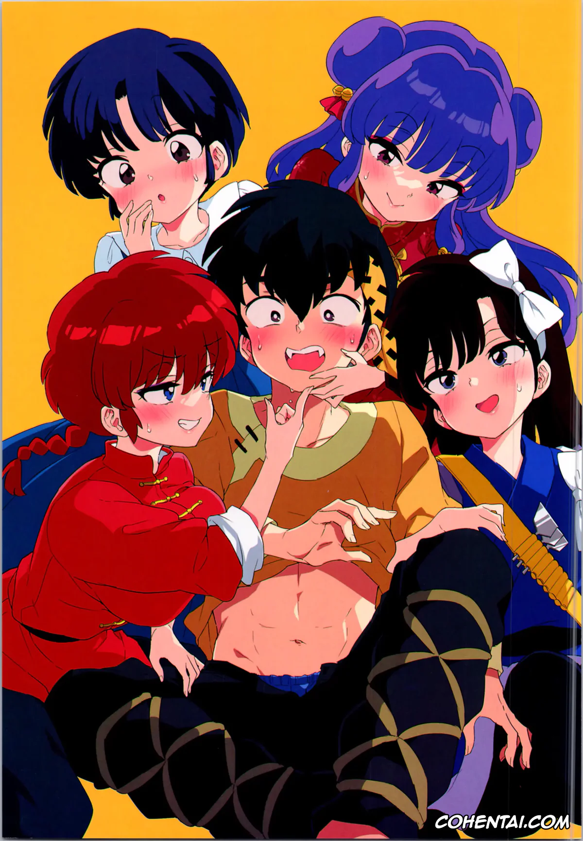 Ranma 1/2 hentai, Akane Tendo hentai, Ranma Saotome hentai, Ryoga Hibiki hentai, Shampoo hentai, Ukyo Kuonji hentai, Buta mo Arukeba Bou ni Ataru (Ranma 1/2), pagina 3