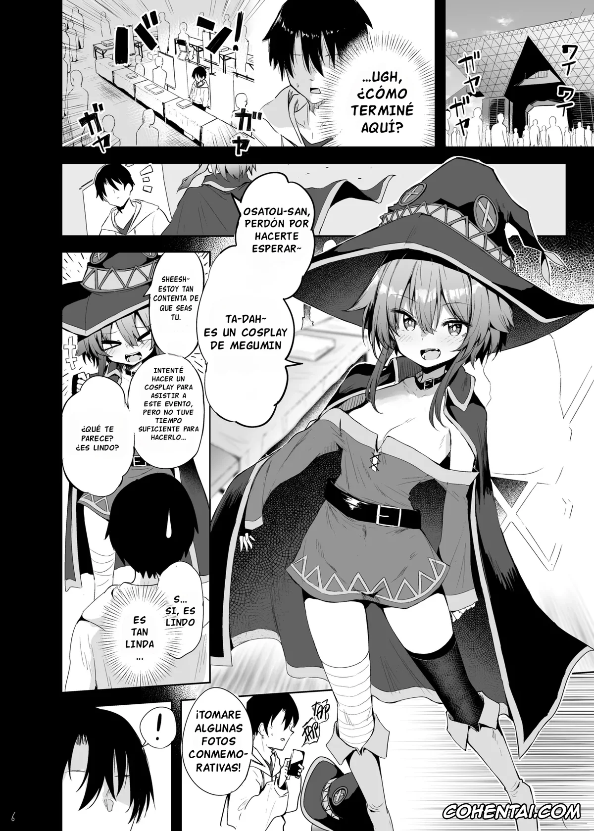 Kono Subarashii Sekai ni Syukufuku o! hentai, Megumin hentai, Megumin Cosplayer to Off-Pako Gokko (Kono Subarashii Sekai ni Syukufuku o!), pagina 6