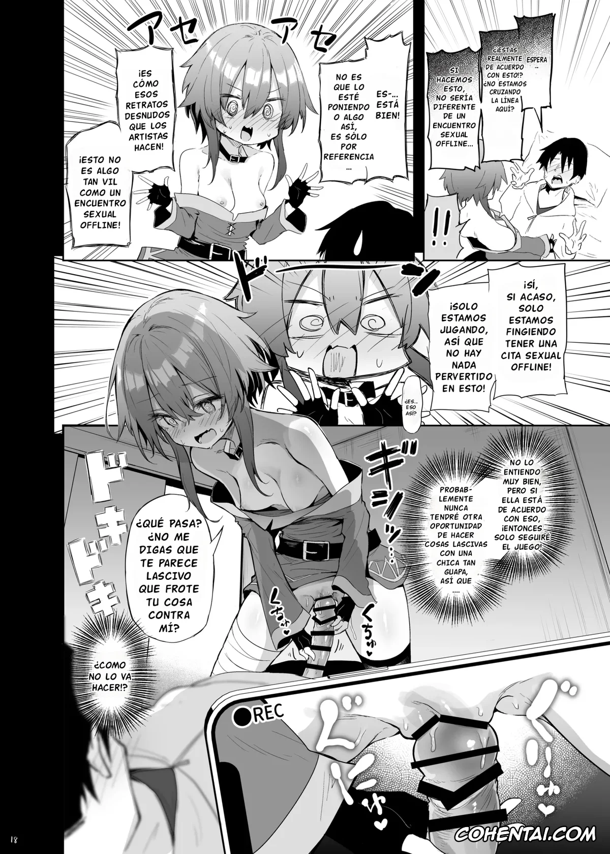 Kono Subarashii Sekai ni Syukufuku o! hentai, Megumin hentai, Megumin Cosplayer to Off-Pako Gokko (Kono Subarashii Sekai ni Syukufuku o!), pagina 18