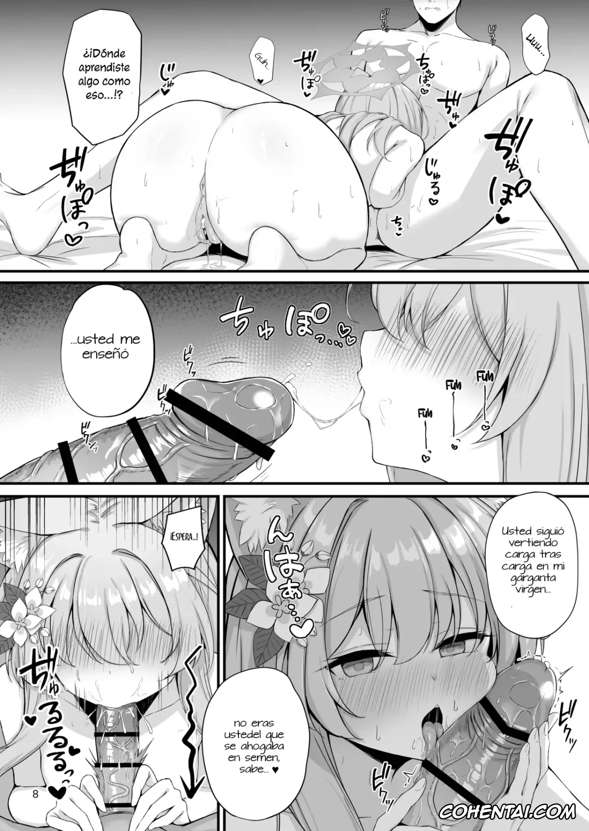 Blue Archive hentai, Mari Iochi hentai, Sensei hentai, Asa Chun Mari!? (Blue Archive), pagina 9
