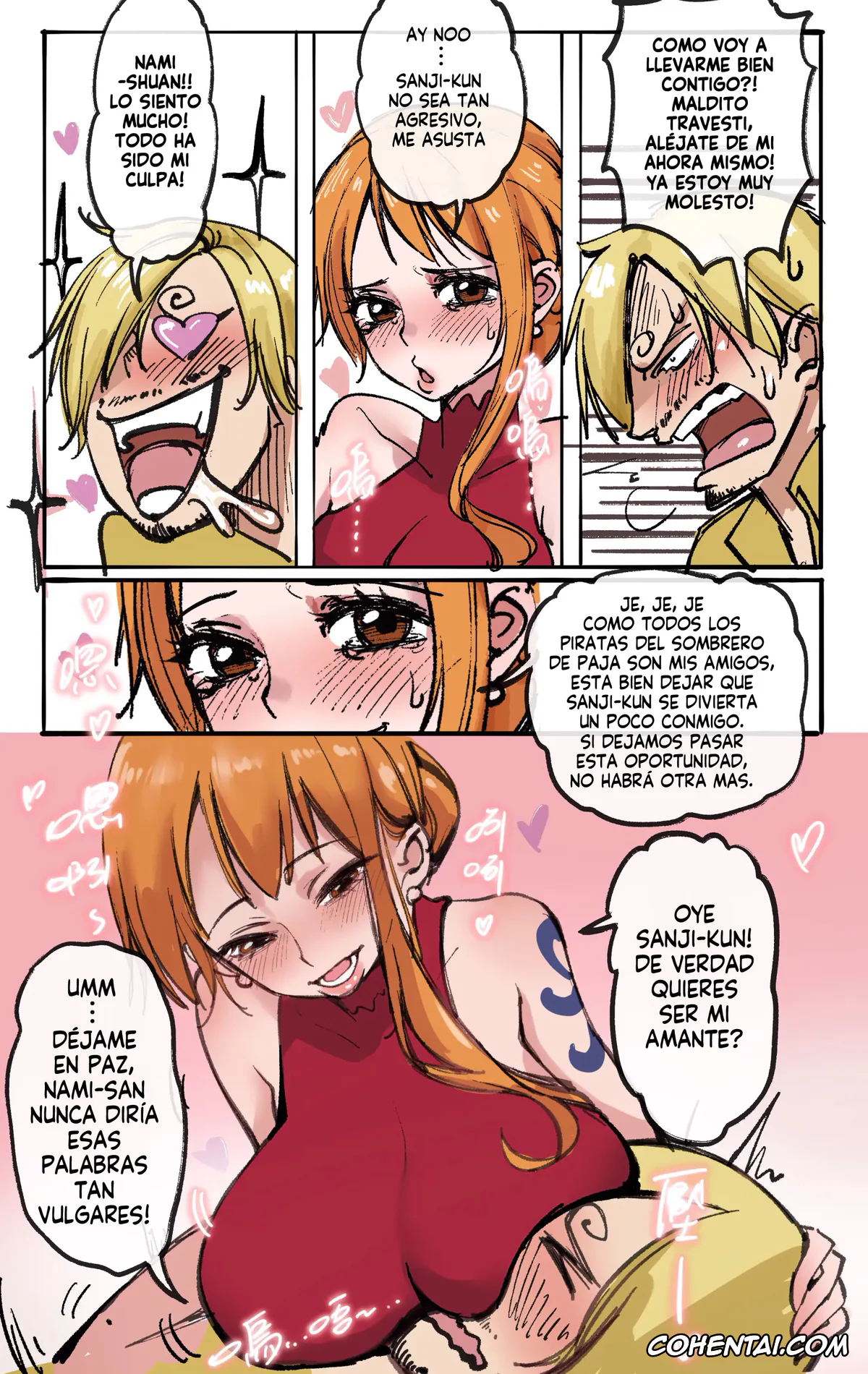 One Piece hentai, Boa Hancock hentai, Nami hentai, Sanji Vinsmoke hentai, One Piece: Transform Awakening 01 (One Piece), pagina 3