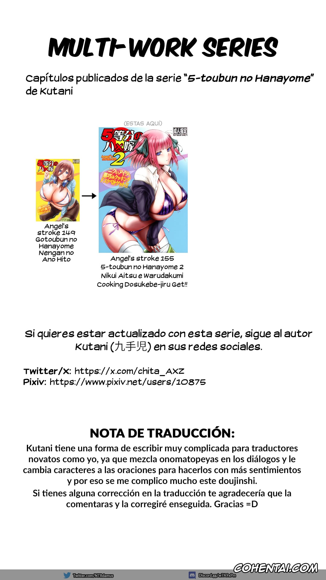 Gotoubun No Hanayome | The Quintessential Quintuplets porno, Fuutarou Uesugi porno, Nino Nakano porno, Angel’s stroke 155 5-toubun no Hanayome 2 Nikui Aitsu e Warudakumi Cooking Dosukebe-jiru Get!! (Gotoubun no Hanayome), pagina 29