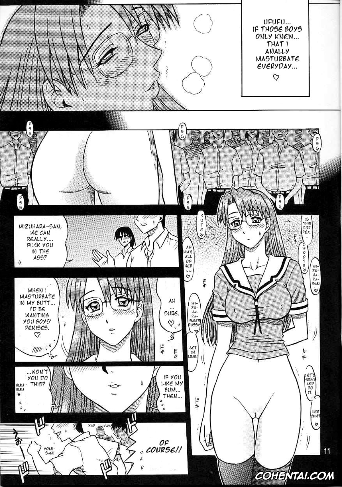 Azumanga Daioh porno, Koyomi Mizuhara porno, 14 Kaiten ASS Manga Daioh (Azumanga Daioh), pagina 11