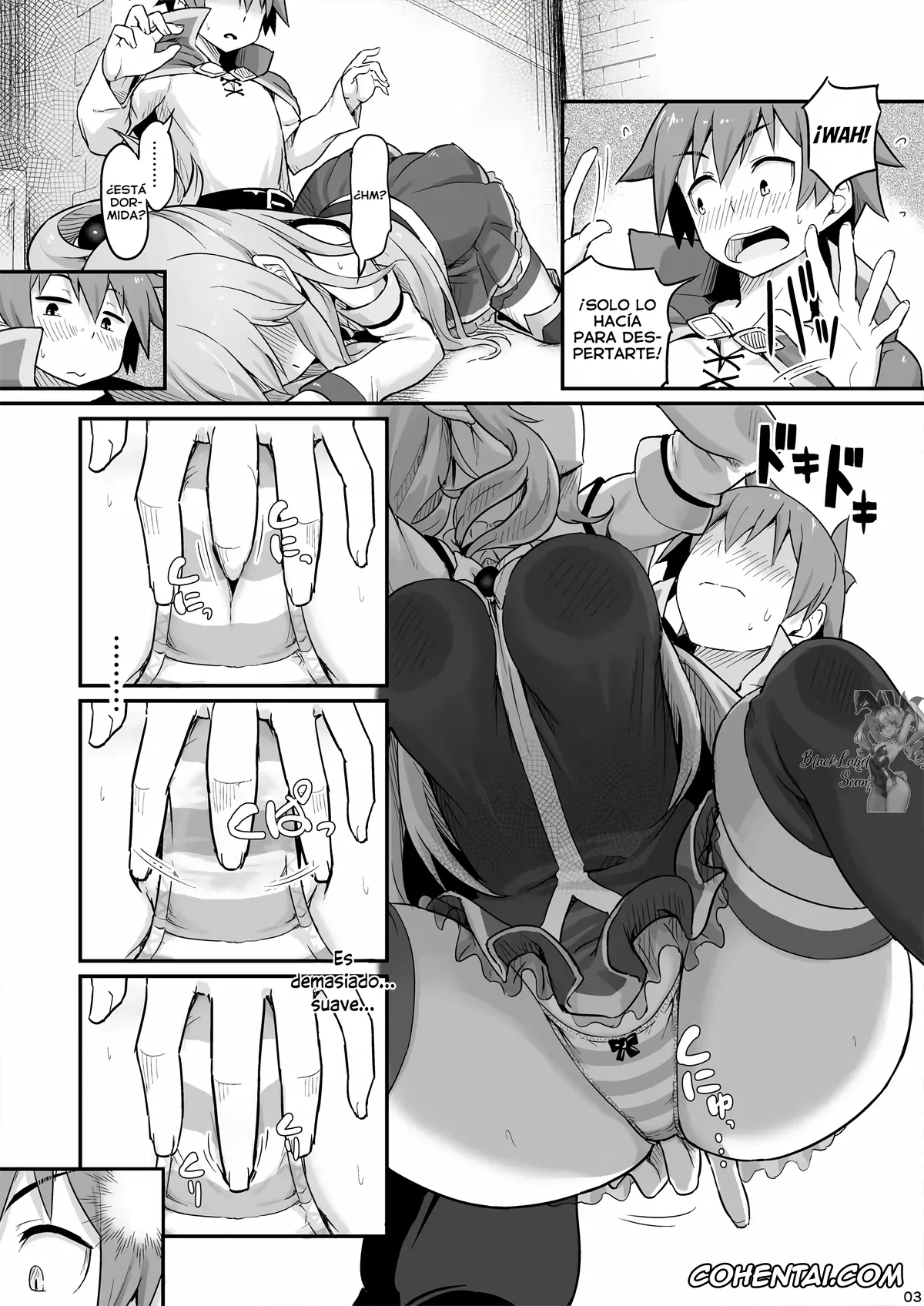 Kono Subarashii Sekai ni Syukufuku o! xxx, Aqua xxx, Kazuma Satou xxx, Damegami-sama wa Nomisugi ni Gochuui o! (Kono Subarashii Sekai ni Syukufuku o!), pagina 4