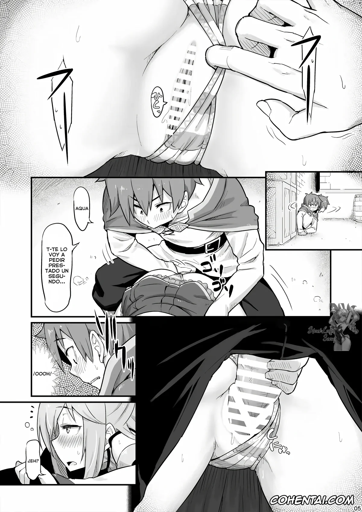 Kono Subarashii Sekai ni Syukufuku o! hentai, Aqua hentai, Kazuma Satou hentai, Damegami-sama wa Nomisugi ni Gochuui o! (Kono Subarashii Sekai ni Syukufuku o!), pagina 6