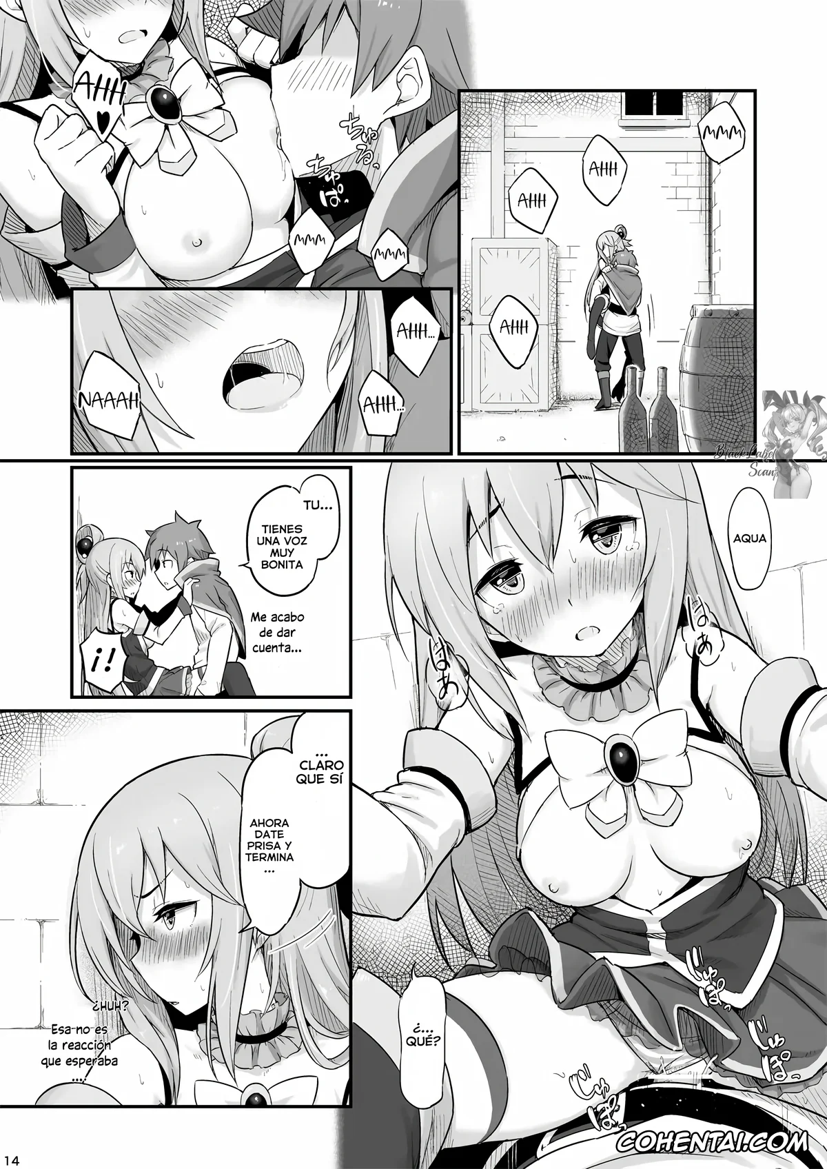 Kono Subarashii Sekai ni Syukufuku o! hentai, Aqua hentai, Kazuma Satou hentai, Damegami-sama wa Nomisugi ni Gochuui o! (Kono Subarashii Sekai ni Syukufuku o!), pagina 15