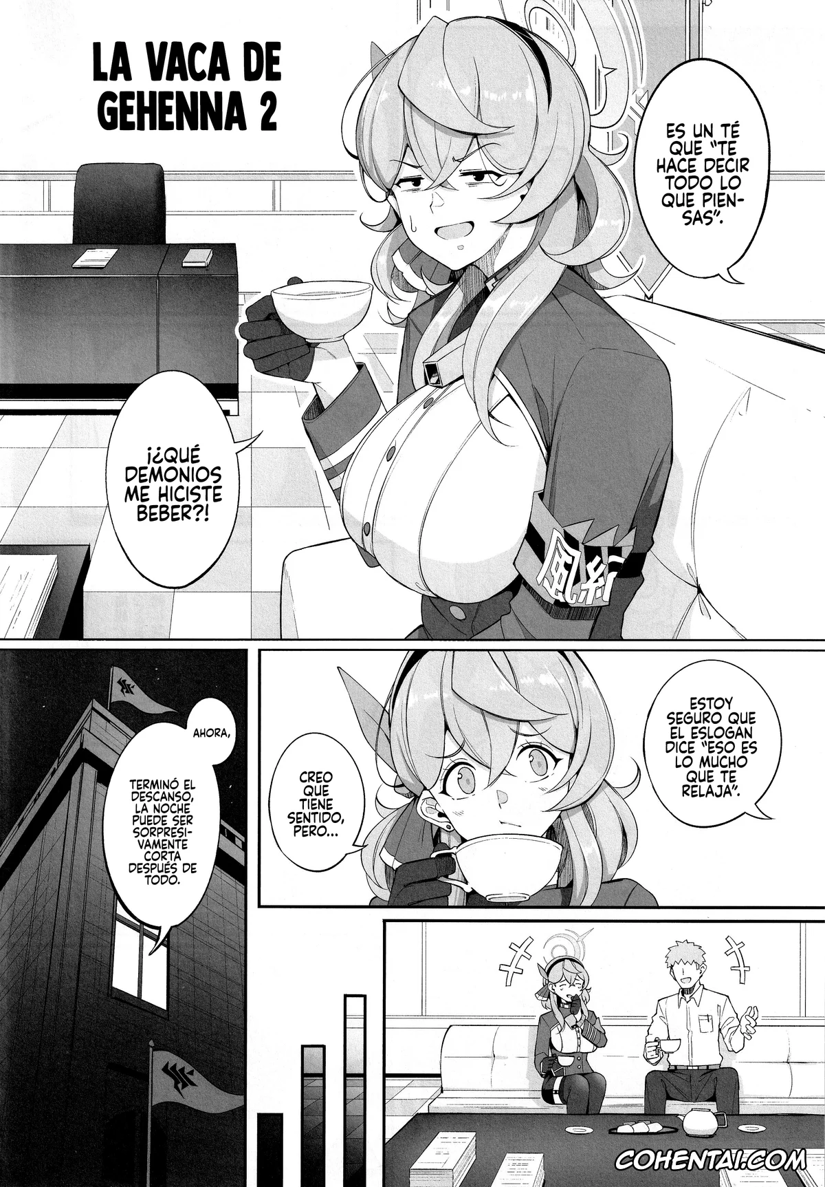 Blue Archive hentai, Ako Amau hentai, Chinatsu Hinomiya hentai, Sensei hentai, Gehenna no Meushi 2 (Blue Archive), pagina 3
