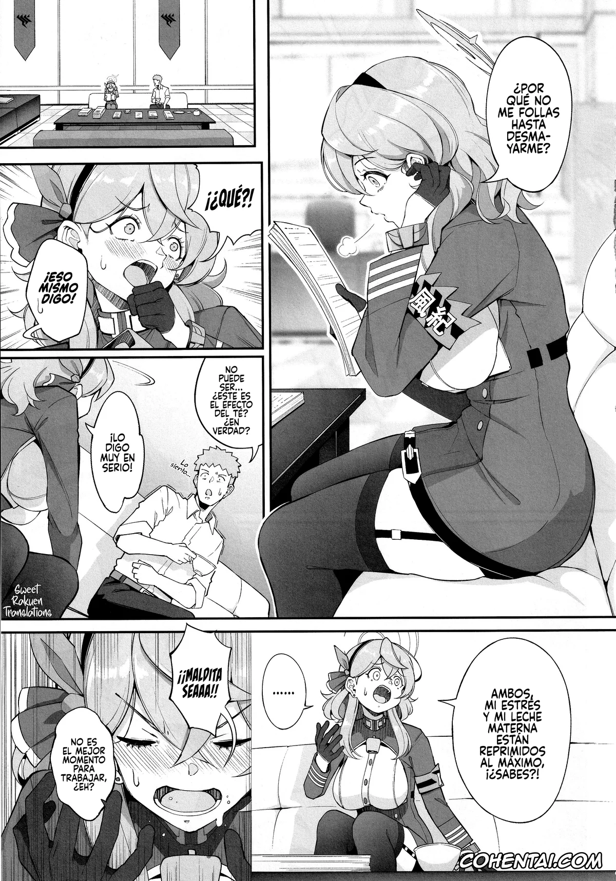 Blue Archive xxx, Ako Amau xxx, Chinatsu Hinomiya xxx, Sensei xxx, Gehenna no Meushi 2 (Blue Archive), pagina 4