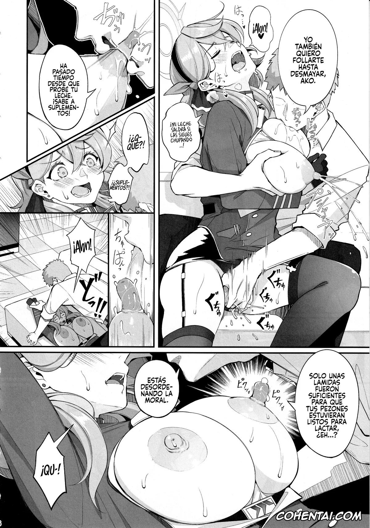 Blue Archive xxx, Ako Amau xxx, Chinatsu Hinomiya xxx, Sensei xxx, Gehenna no Meushi 2 (Blue Archive), pagina 7
