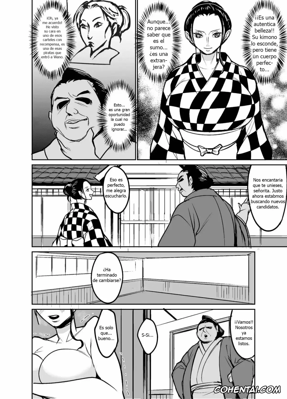 One Piece hentai, Wano Kuni ni Sumou-tori to Shite Sennyu Shite Shimatta Koukogaku-sha (One Piece), pagina 3