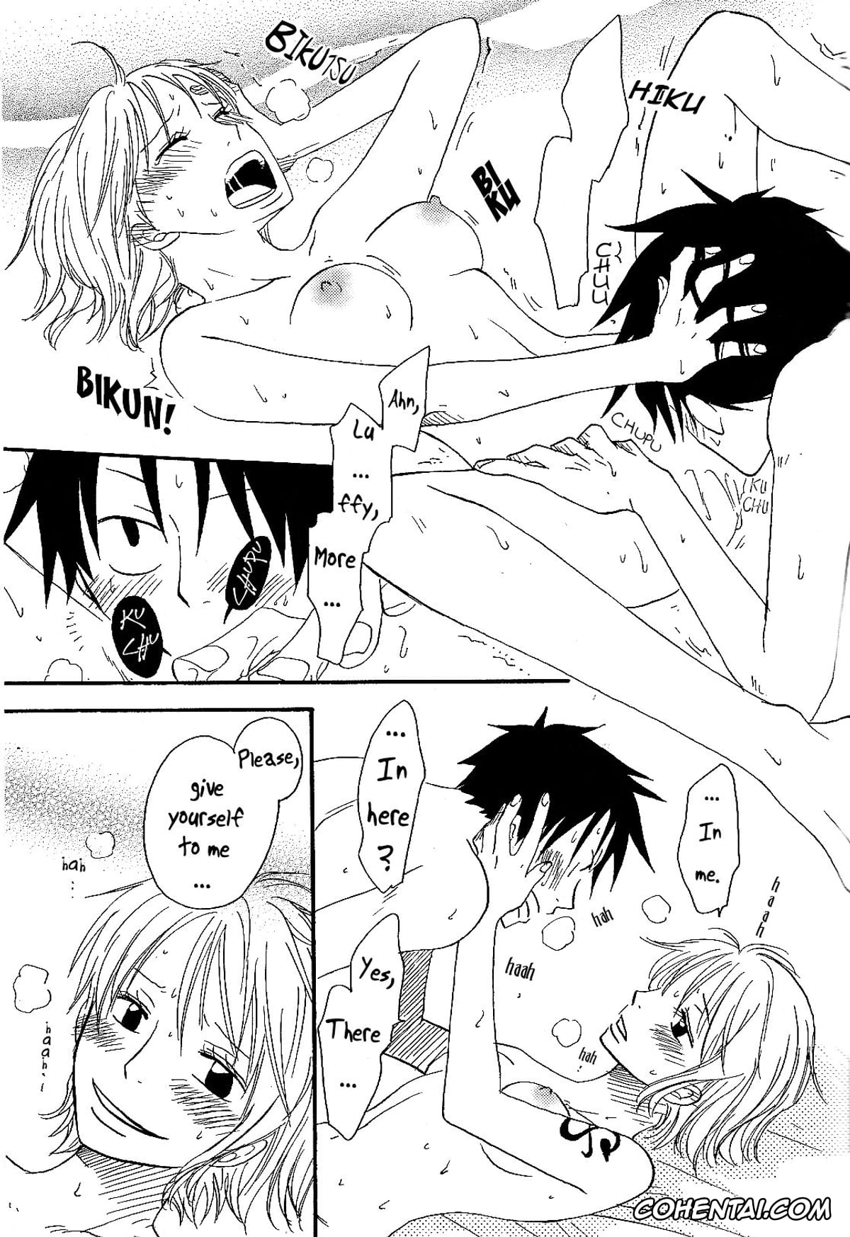 One Piece hentai, Monkey D. Luffy hentai, Nami hentai, Dakishimetara Kiss o Shiyou. (One Piece), pagina 24