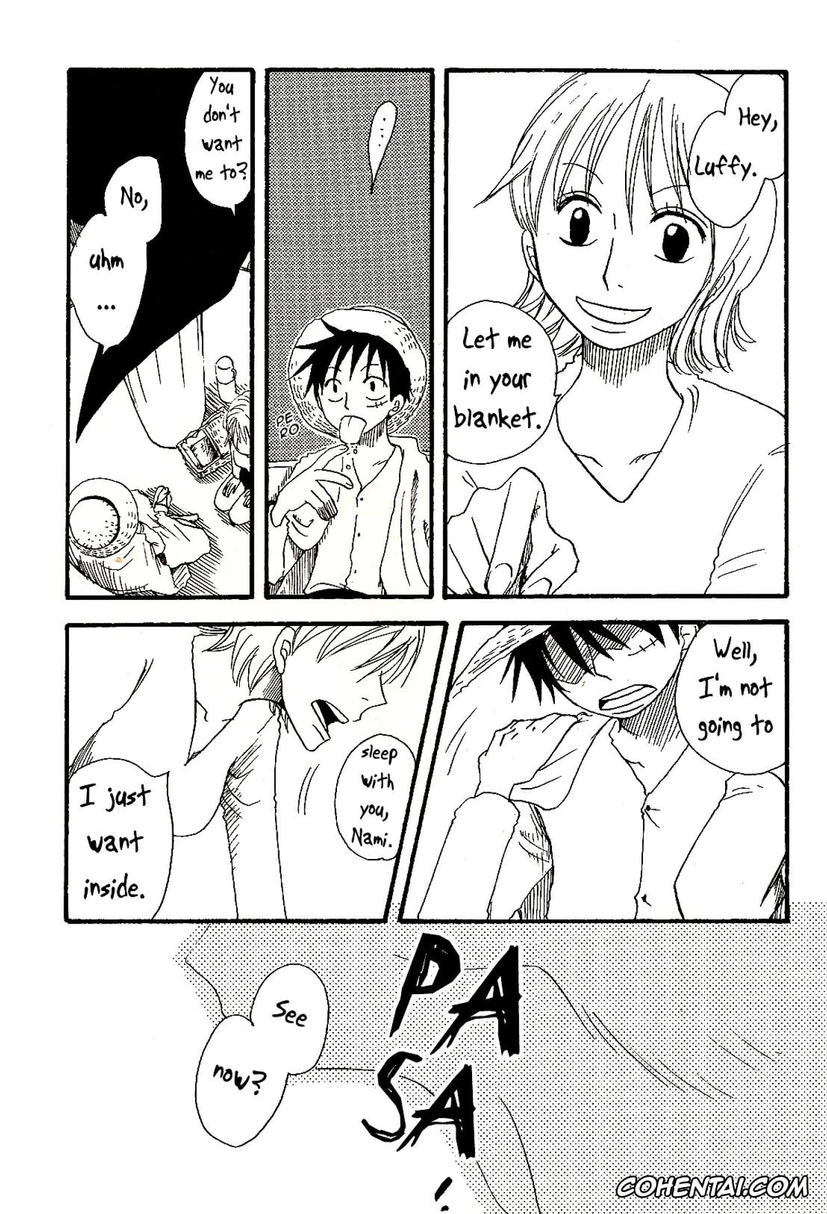 One Piece xxx, Monkey D. Luffy xxx, Nami xxx, Dakishimetara Kiss o Shiyou. (One Piece), pagina 37