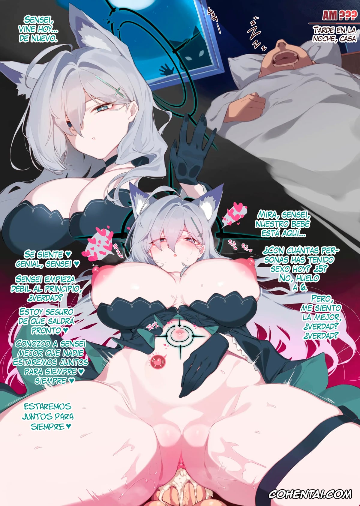 Blue Archive hentai, Kanna Ogata hentai, Noa Ushio hentai, Rio Tsukatsuki hentai, Sensei hentai, Shiroko Terror hentai, Toki Asuma hentai, Sensei Rentaru Talk (Blue Archive), pagina 6