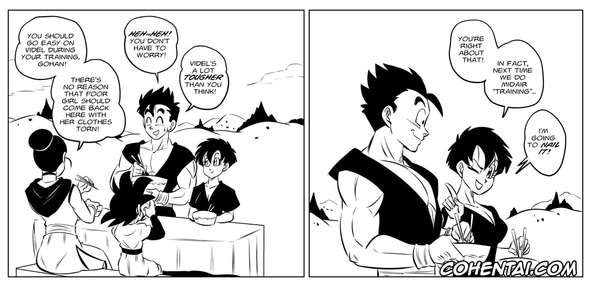 Dragon Ball porno, Son Gohan porno, Videl porno, Midair training + Beast Within (Dragon Ball), pagina 11