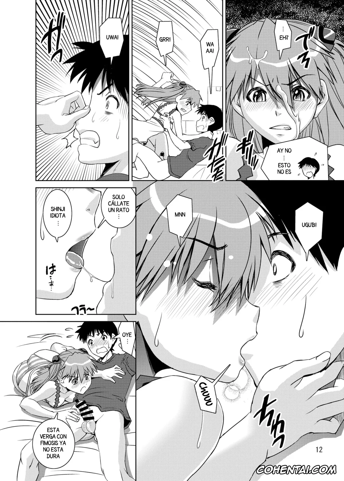 Neon Genesis Evangelion hentai, Asuka Langley Soryu hentai, Shinji Ikari hentai, Eva Shiki (Neon Genesis Evangelion), pagina 12