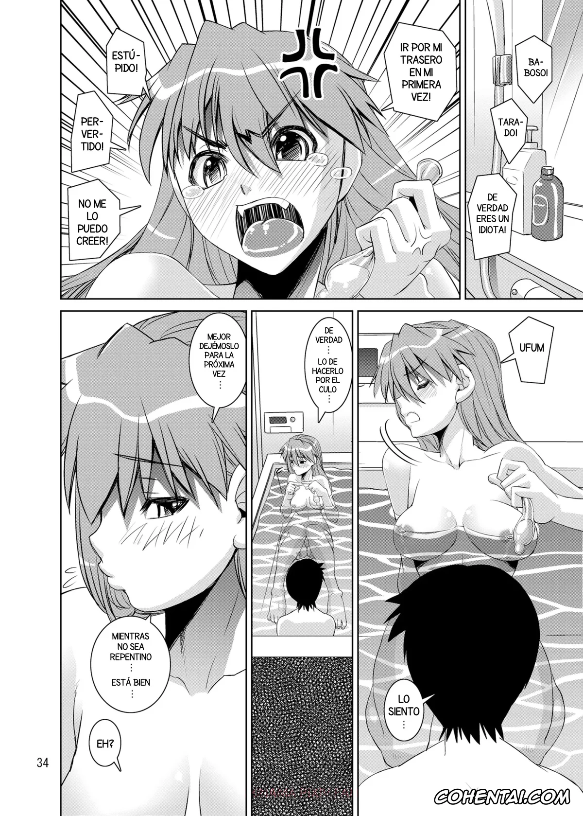 Neon Genesis Evangelion xxx, Asuka Langley Soryu xxx, Shinji Ikari xxx, Eva Shiki (Neon Genesis Evangelion), pagina 34