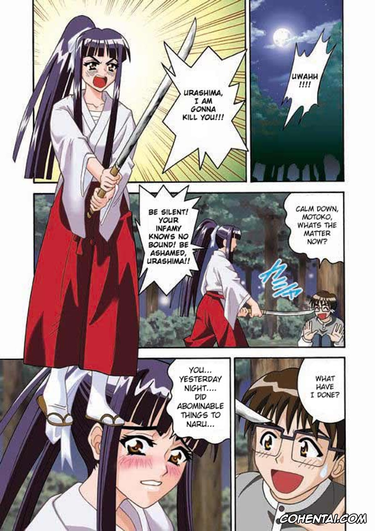 Love Hina hentai, Keitaro Urashima hentai, Motoko Aoyama hentai, Angel Pain 5 (Love Hina), pagina 3
