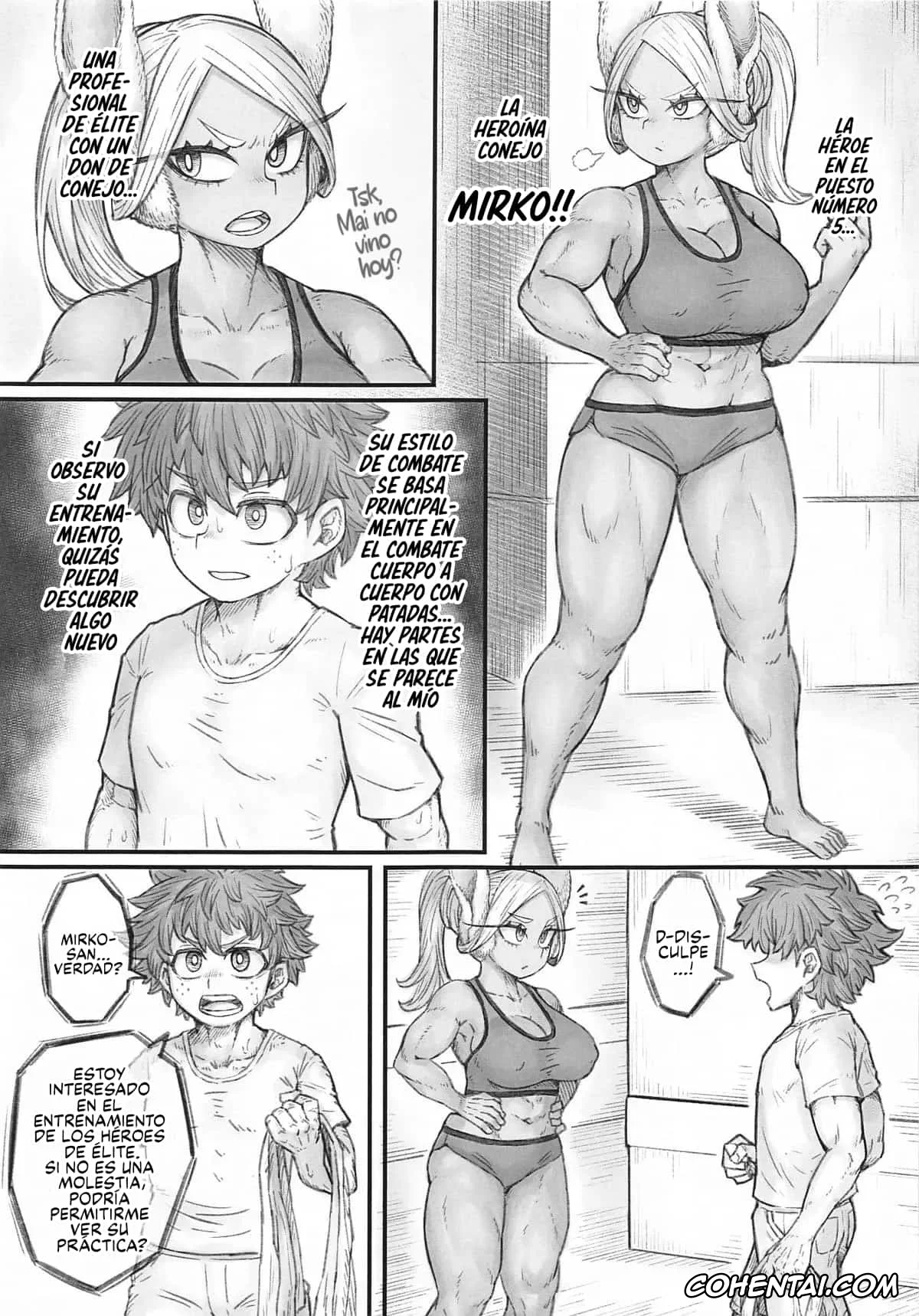 My Hero Academia | Boku No Hero Academia xxx, Izuku Midoriya xxx, Rumi Usagiyama xxx, MIRKO’S ESTRUS MUSCLE TRANING (Boku no Hero Academia), pagina 4