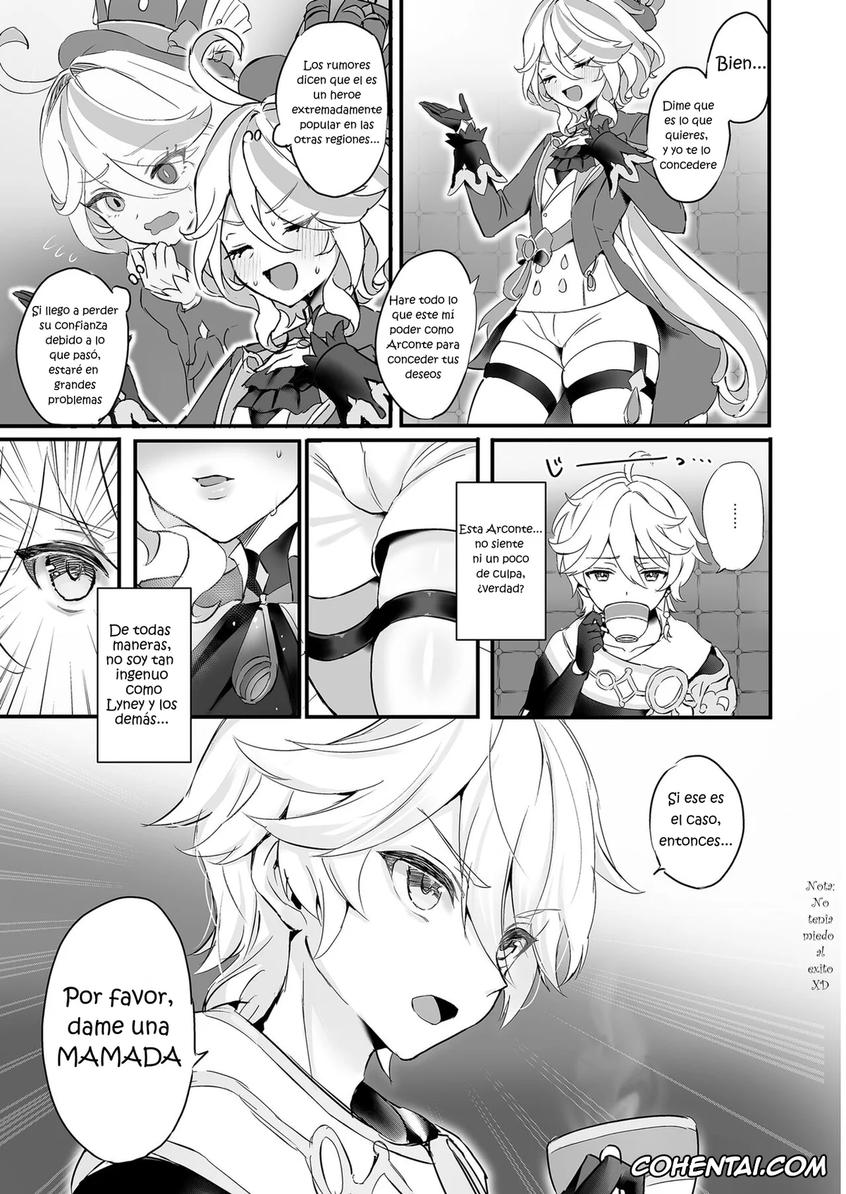 Genshin Impact porno, Aether porno, Focalors | Lady Furina porno, Kimi no Guroshi de Kanpai – Cheers with her glass (Genshin Impact), pagina 5