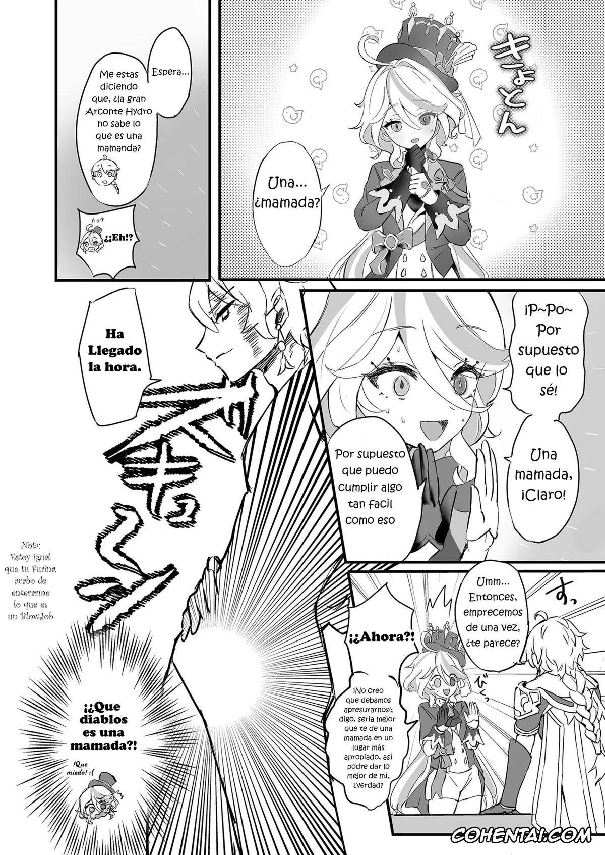 Genshin Impact hentai, Aether hentai, Focalors | Lady Furina hentai, Kimi no Guroshi de Kanpai – Cheers with her glass (Genshin Impact), pagina 6