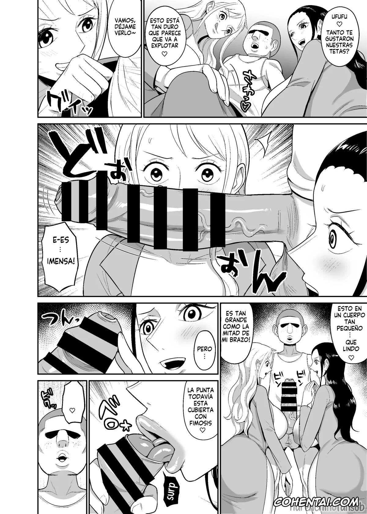 One Piece hentai, Nami hentai, Nico Robin hentai, Saimin ONAHO PIRATES (One Piece), pagina 9