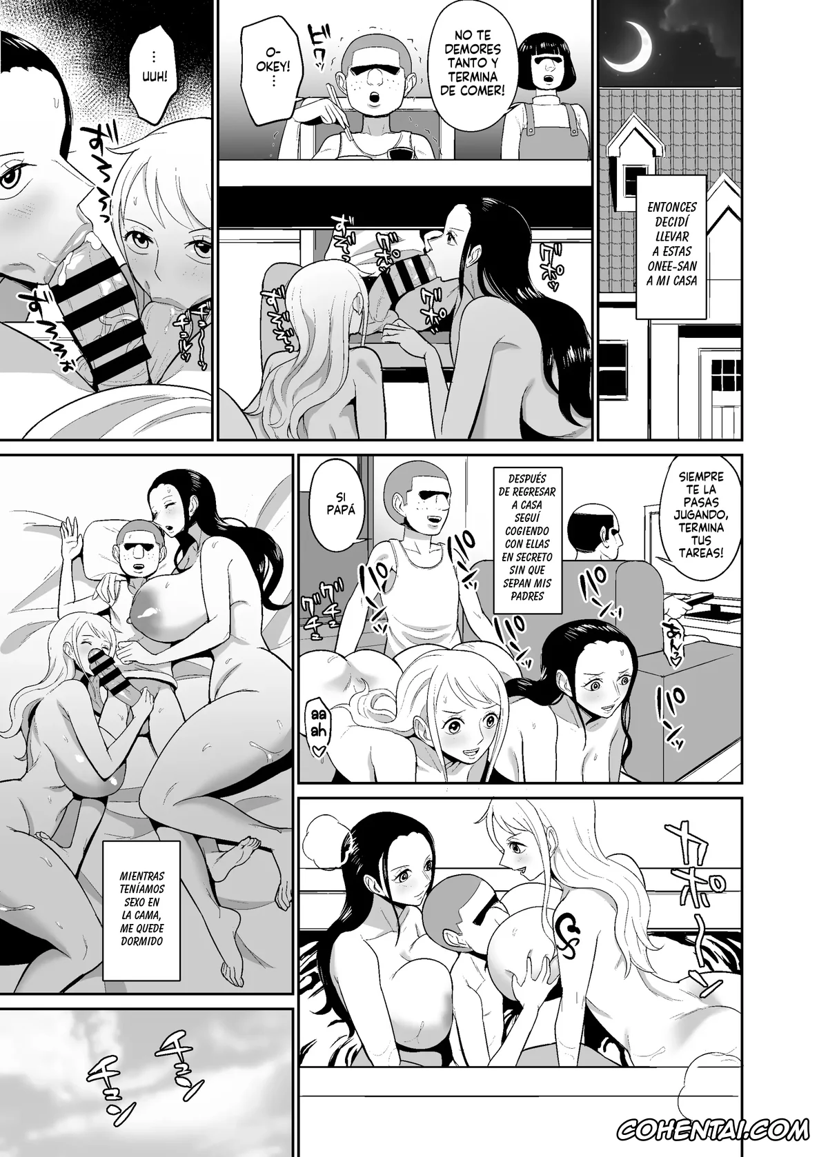One Piece hentai, Nami hentai, Nico Robin hentai, Saimin ONAHO PIRATES (One Piece), pagina 18