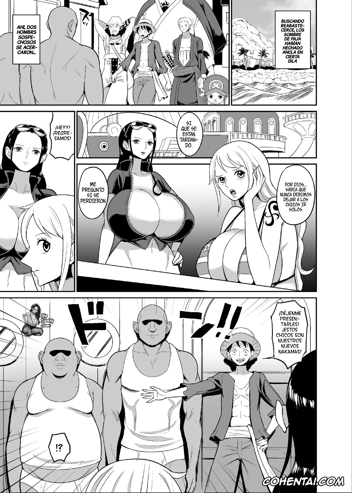 One Piece hentai, Koitsura ga Oretachi no Atarashii Nakama da! (One Piece), pagina 3