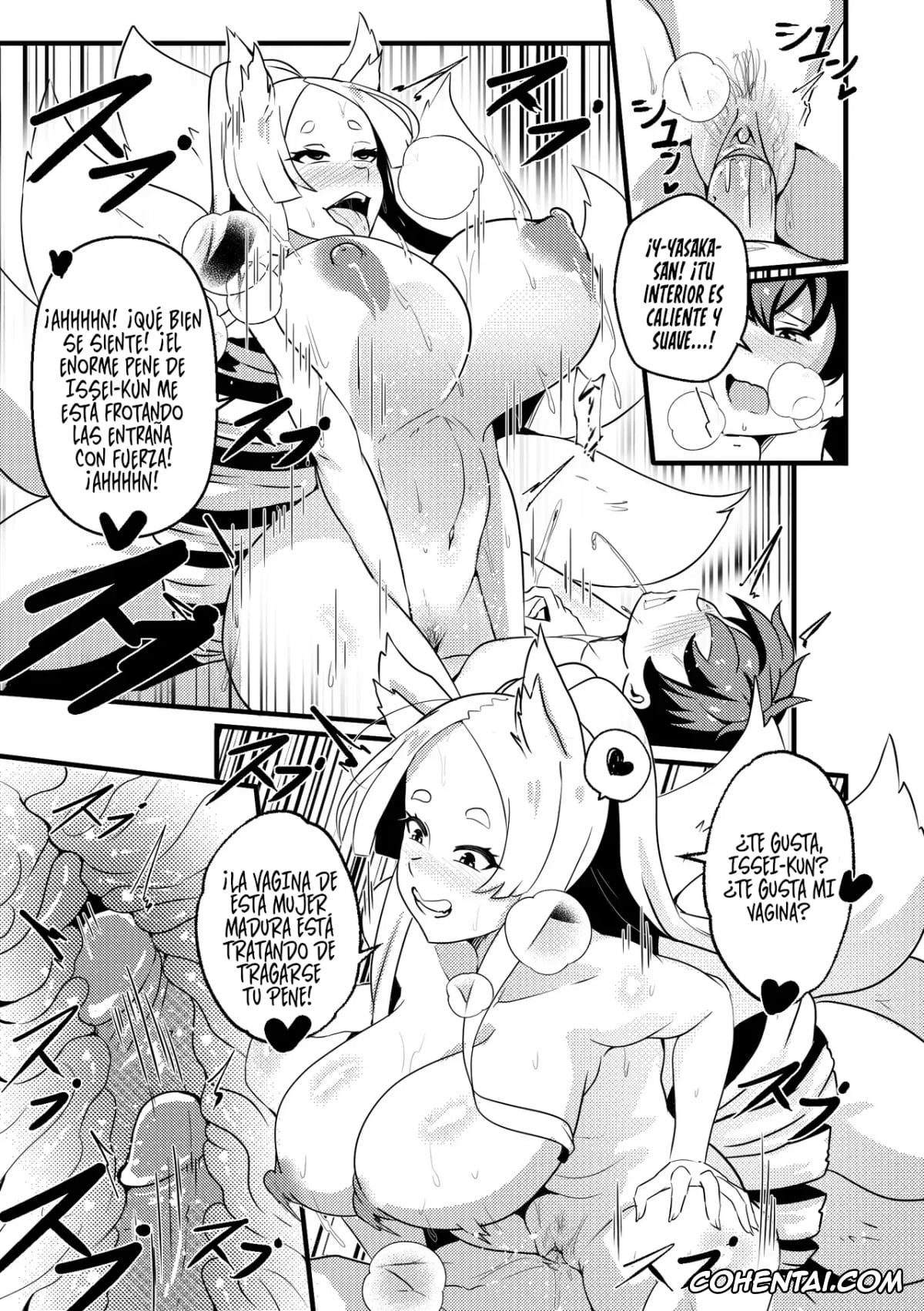 Highschool DxD porno, Yasaka porno, B-Trayal 47 Yasaka (High School DxD), pagina 8