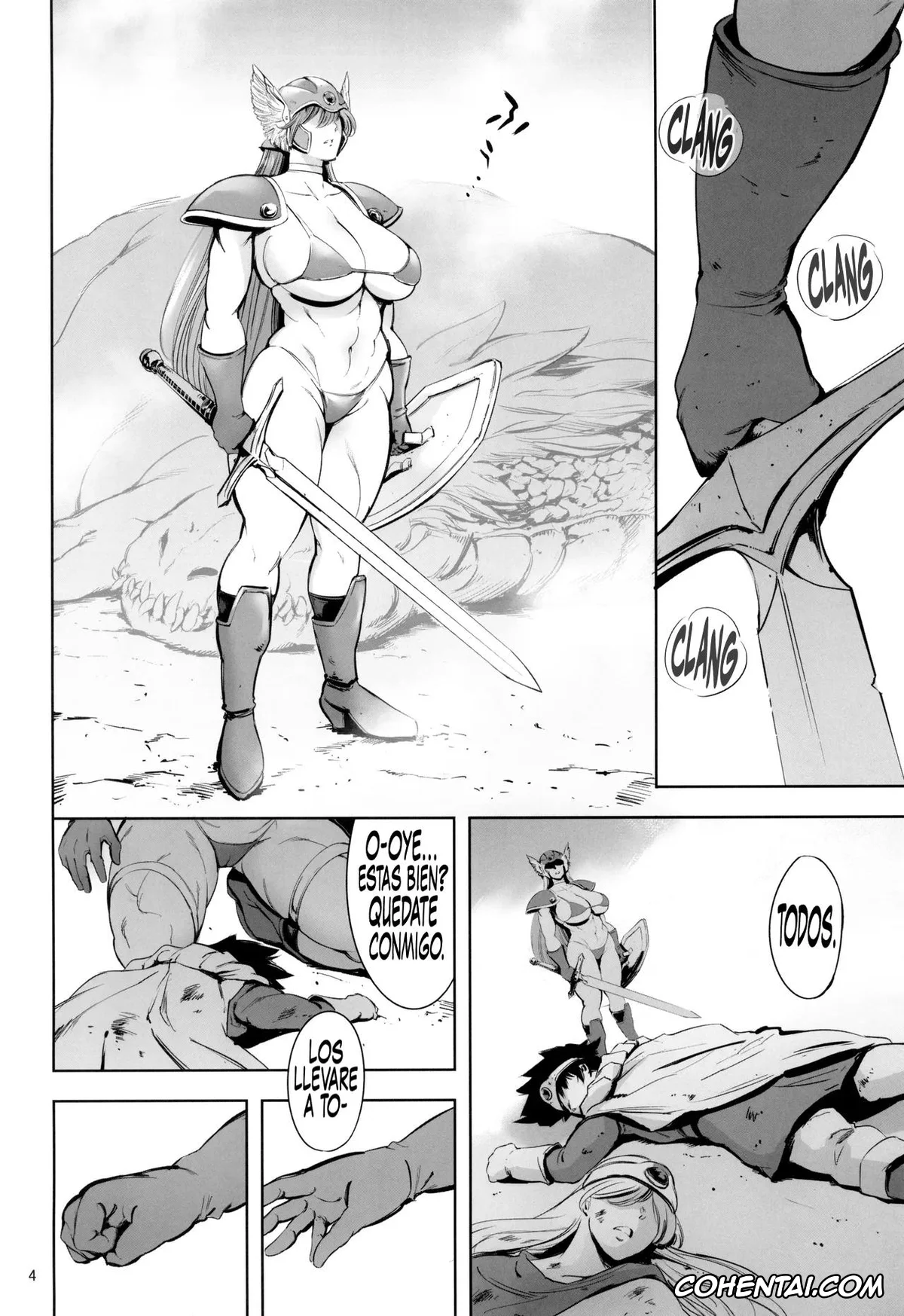 Dragon Quest xxx, Stella xxx, Warrior xxx, Geneki Onna Senshi to Yareru Sabaku no Kuni no Yoru no Yado (Dragon Quest III), pagina 4