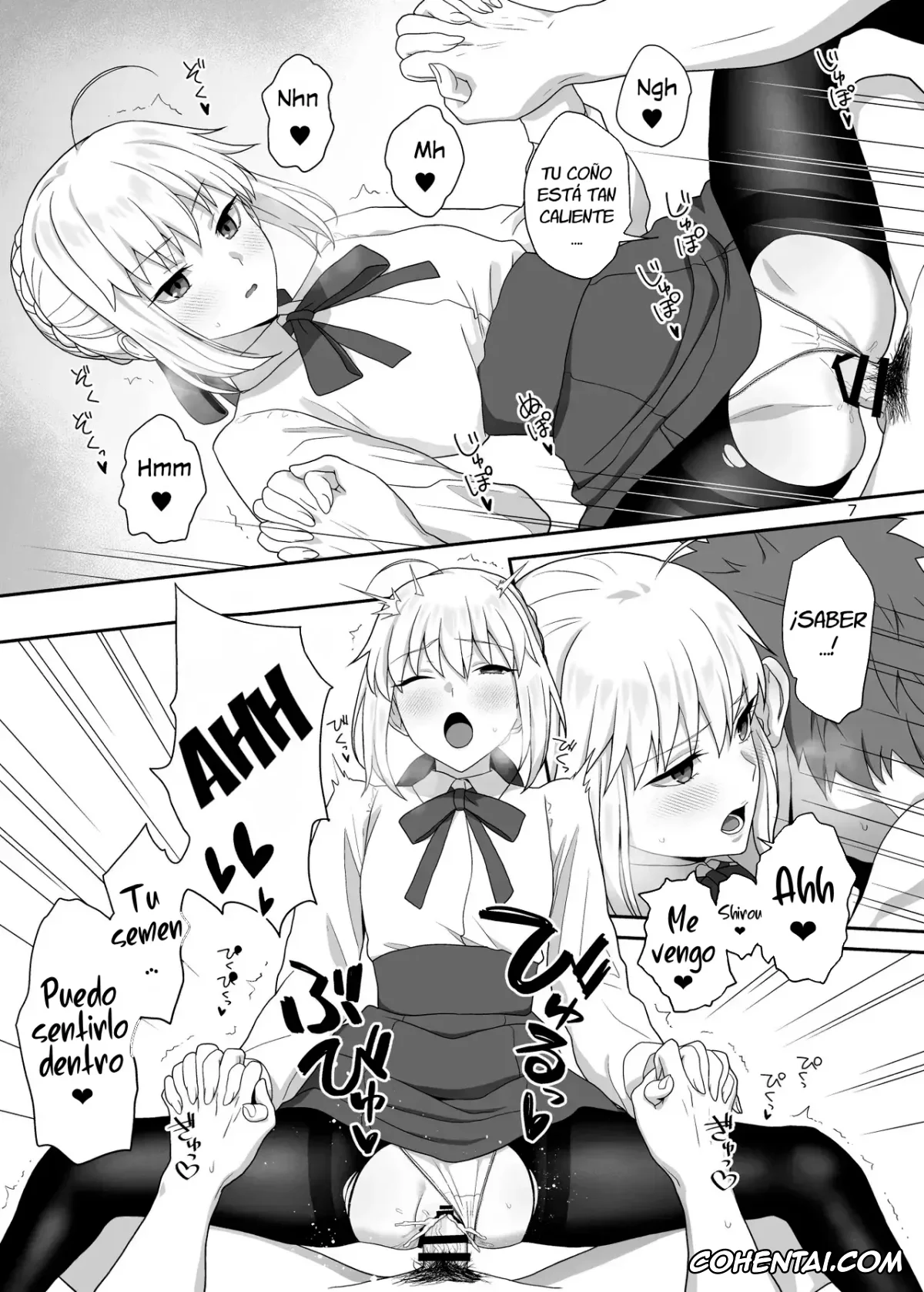 Fate/stay night hentai, Rin Tosaka hentai, Saber | Arturia Pendragon hentai, Sakura Matou hentai, Shirou Emiya hentai, HEAVEN CAN WAIT (Fate/stay night), pagina 6