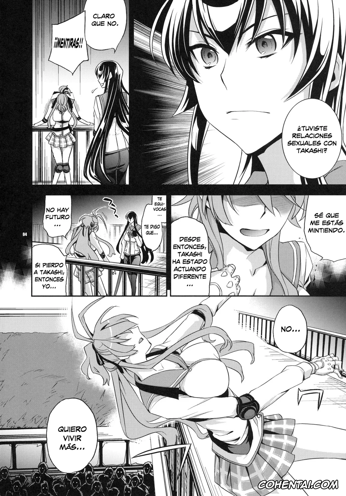 Highschool Of The Dead hentai, Rei Miyamoto hentai, Saeko Busujima hentai, RAPE OF THE DEAD (HIGHSCHOOL OF THE DEAD), pagina 3
